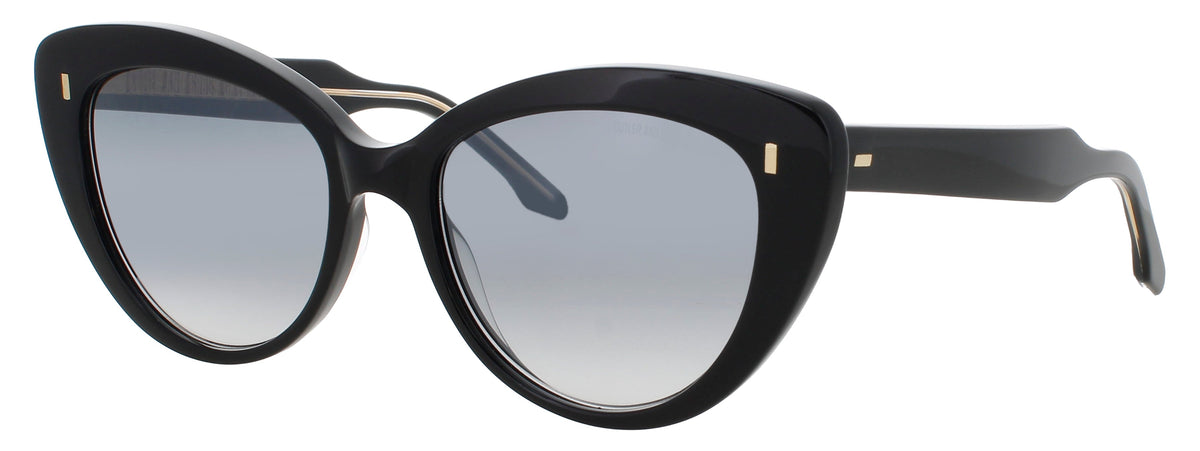 Cutler And Gross CGSN-1350-56-05 BLACK TAXI  Women's Sunglasses 56mm Sunglasses