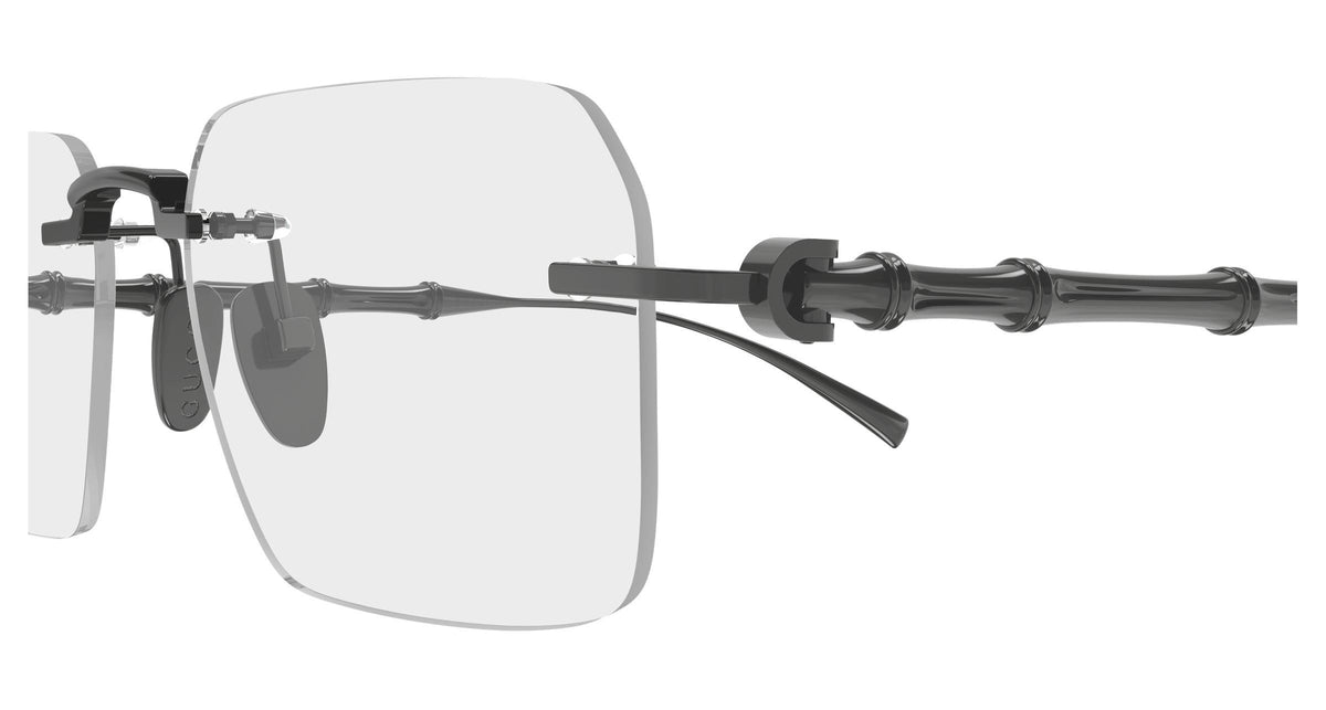 Gucci GG2154o-003 eyeglasses in grey frame with clear lenses