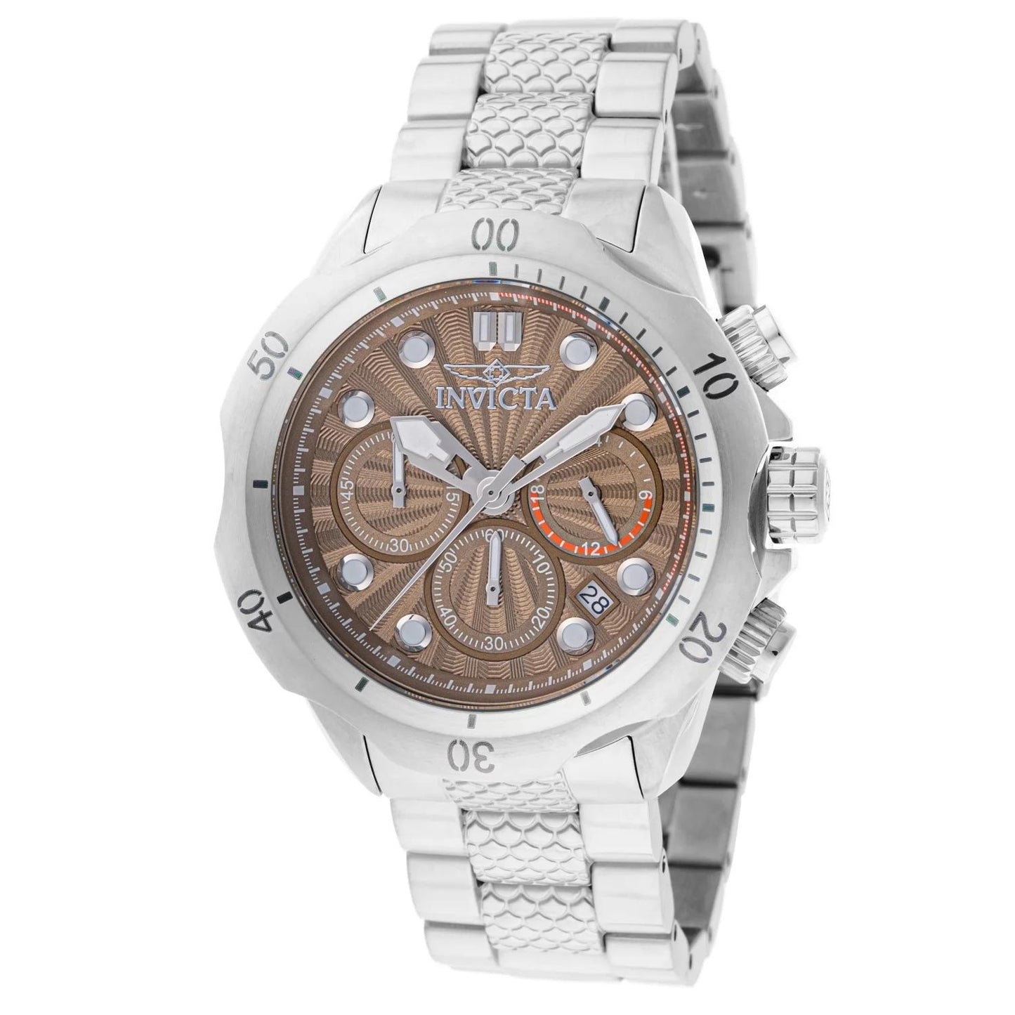 Invicta 47751 47751 Watch - Orange Dial Stainless Steel Band
