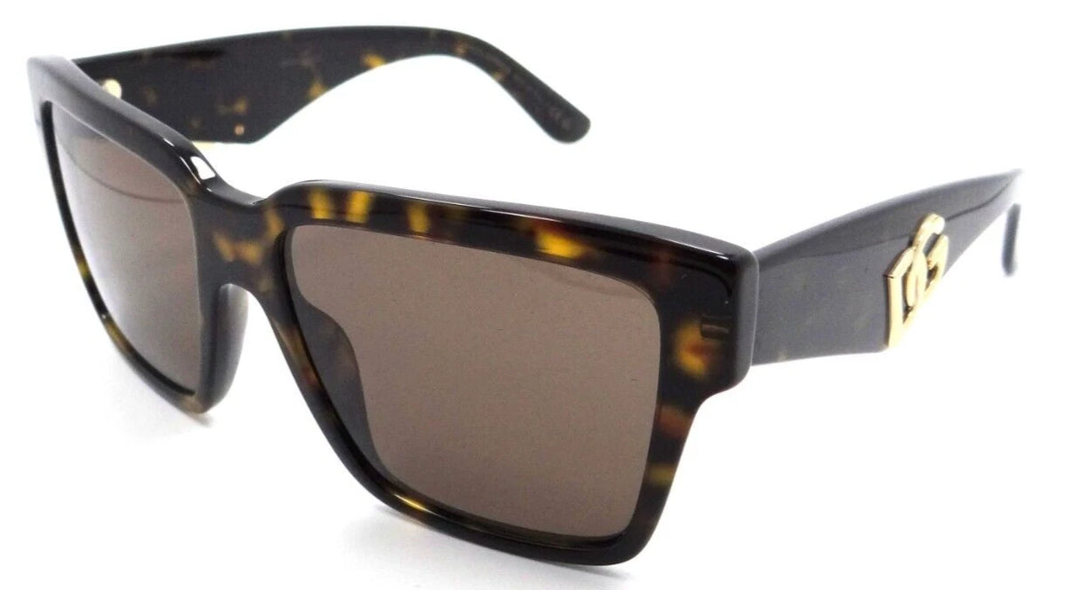 Dolce Gabbana 0DG4436-502-73-55 Brown Square SUNGLASSES 55mm Sunglasses