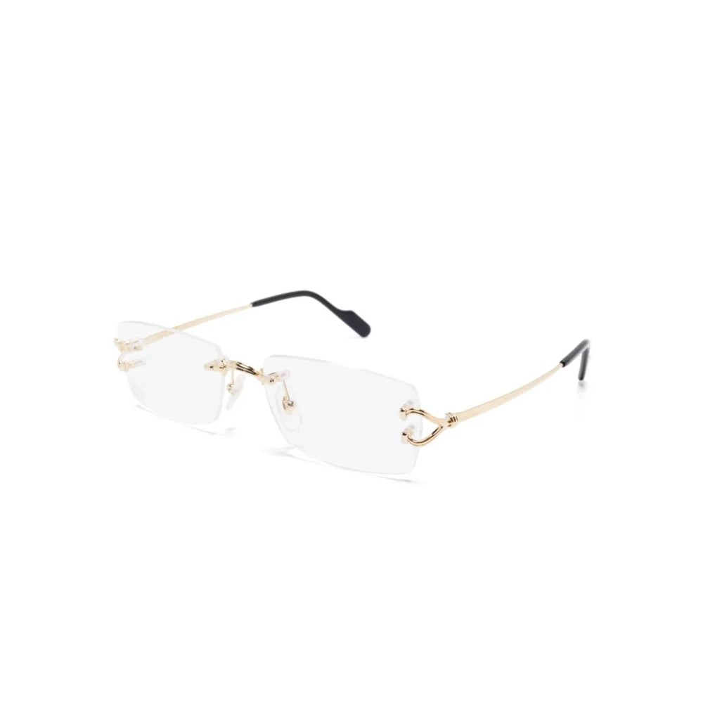 Cartier CT0563O-001 Gold Gold Rectangular Eyeglasses 56mm Eyeglasses