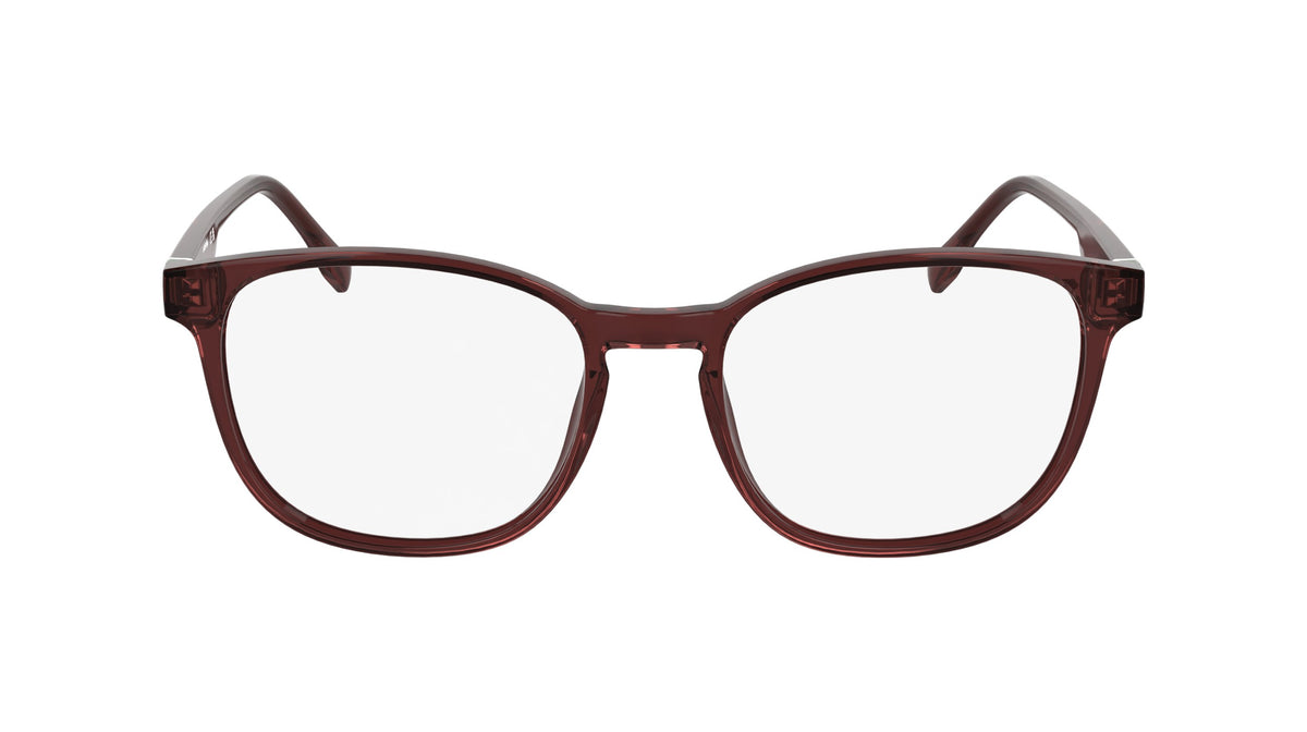 Lacoste L2975N-601-54 Brown Rectangle Eyeglasses 54mm Eyeglasses