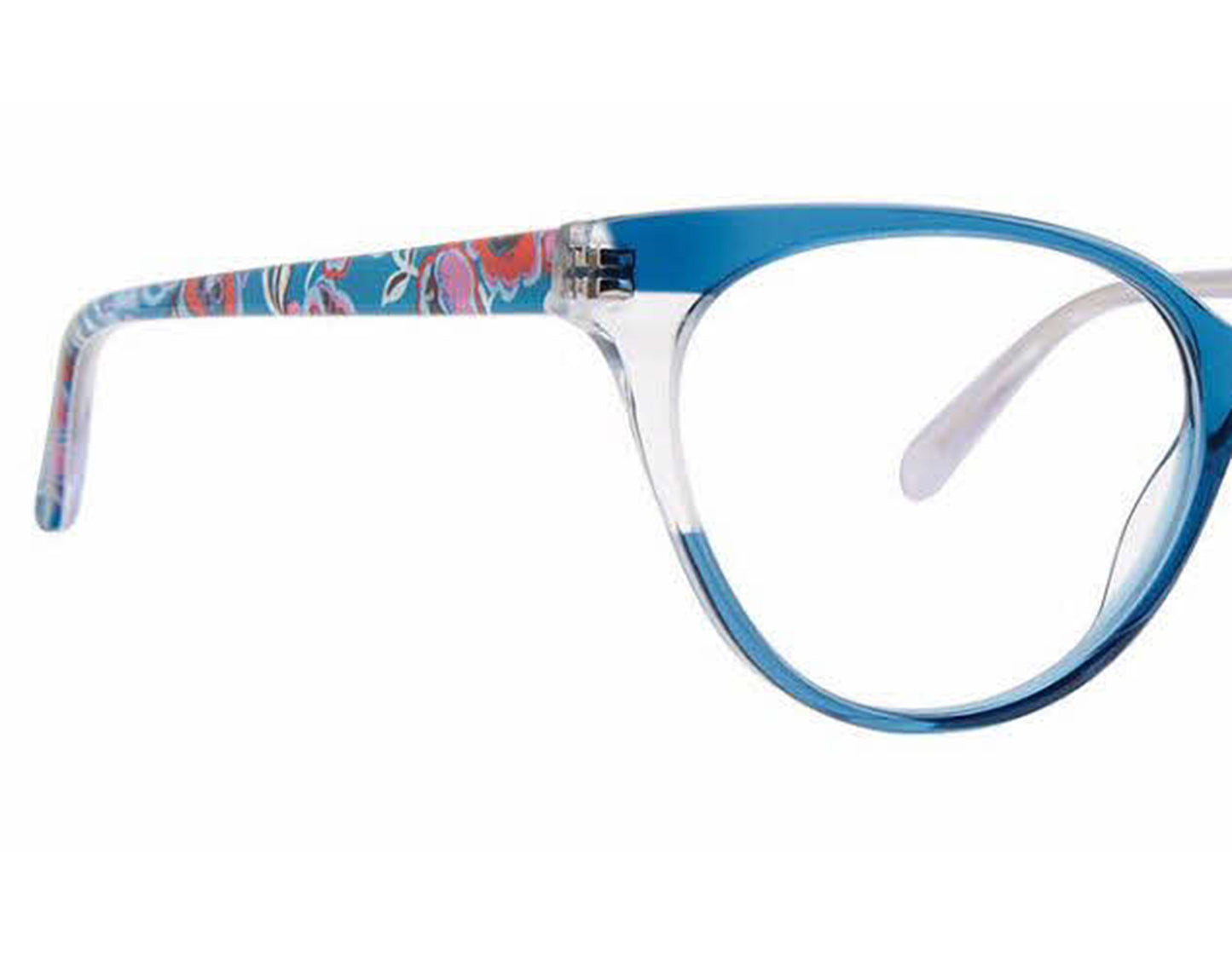 Vera Bradley MINAM BUBBLY FLOWERS BLUE 52mm New Eyeglasses