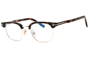Tom Ford FT5932-D-B-052 dark havana Rectangular Eyeglasses 47mm Eyeglasses