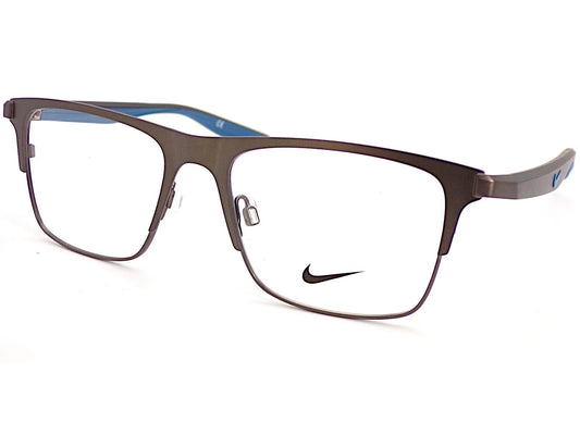 Nike NK-8150-070 eyeglasses in satin gunmetal frame with clear lenses