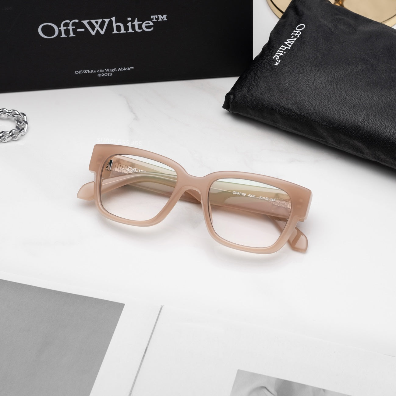 Off-White OERJ059S24PLA0016100 52mm New Eyeglasses