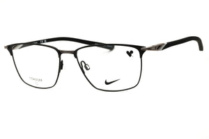 Nike NIKE 6066 N-001 MATTE BLACK Rectangular Eyeglasses 56mm Eyeglasses