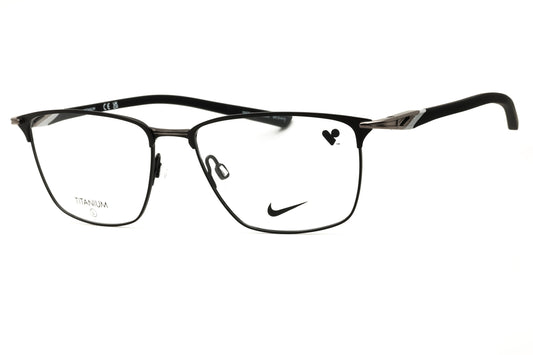 Nike NIKE 6066 N-001 MATTE BLACK Rectangular Eyeglasses 56mm Eyeglasses