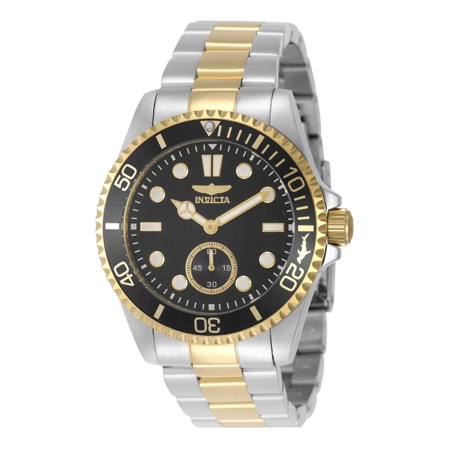 Invicta 49426 watch with black dial and stainless steel band