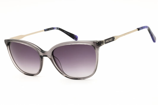 Nine West NW661S-014 GREY CRYSTAL Oval Sunglasses 57mm Sunglasses