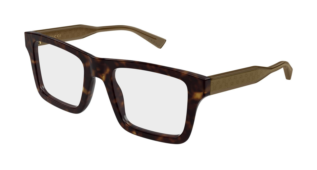 Gucci GG2070o-002 eyeglasses in brown frame with clear lenses
