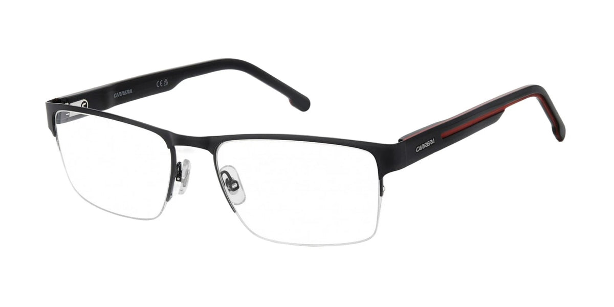 Carrera CARRERA8914-BLX-56 Matte Black Red Rectangle Eyeglasses 56mm Eyeglasses