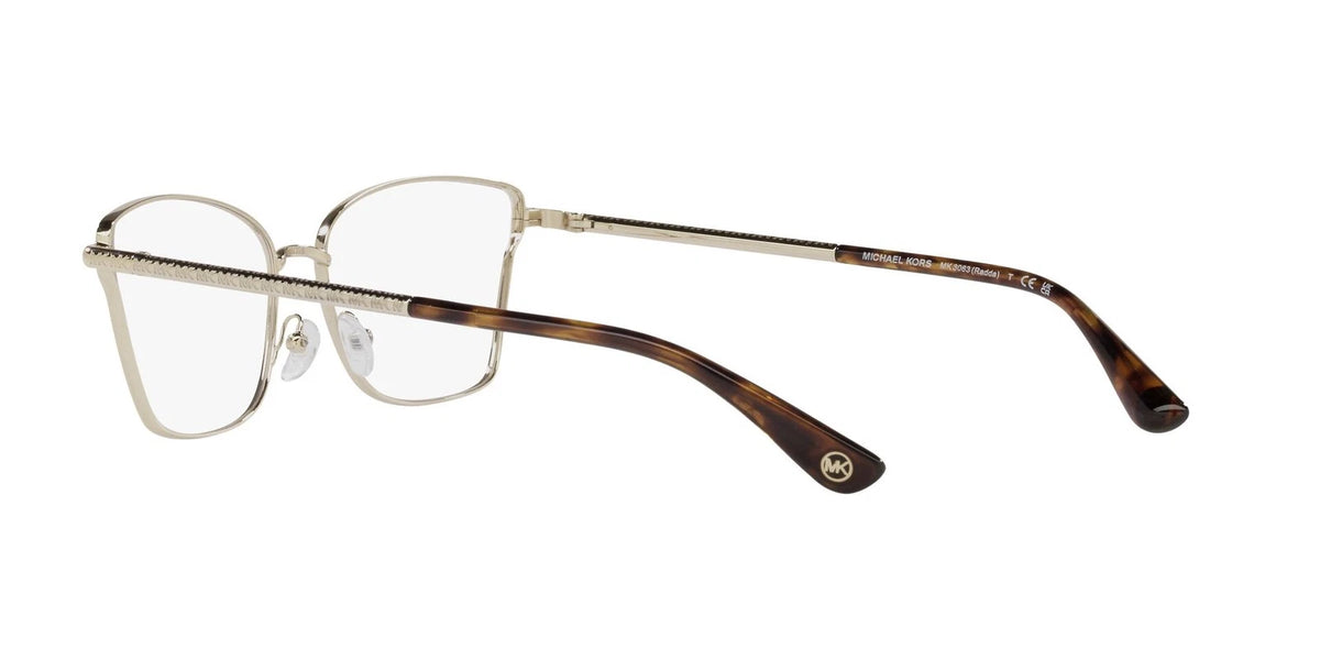 Michael Kors 0MK3063-1014-55 Light Gold Square EYEGLASSES 55mm Eyeglasses