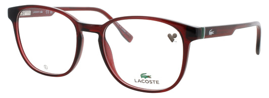 Lacoste L2975-601-54 TRANSPARENT BURGUNDY  Men's Eyeglasses 54mm Eyeglasses