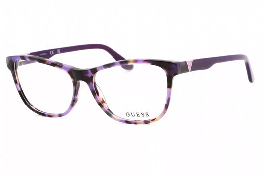 Guess GU2973-V-083-55 eyeglasses in purple frame with clear lenses