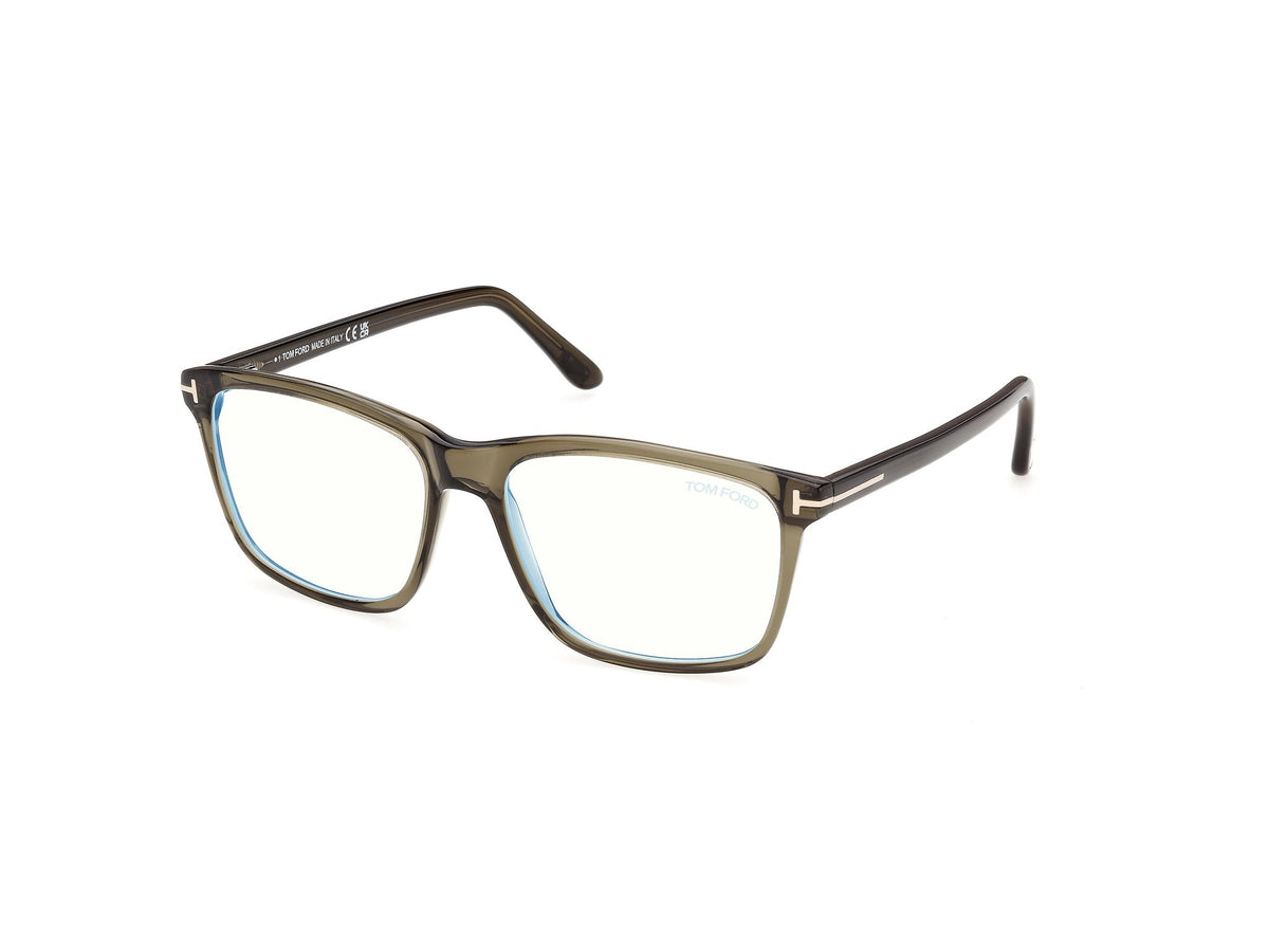 Tom Ford FT5479-B-56096-56 Shiny Dark Green Geometric  56mm Eyeglasses