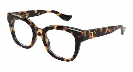 Valentino VG0060o-002 eyeglasses in havana frame with clear lenses