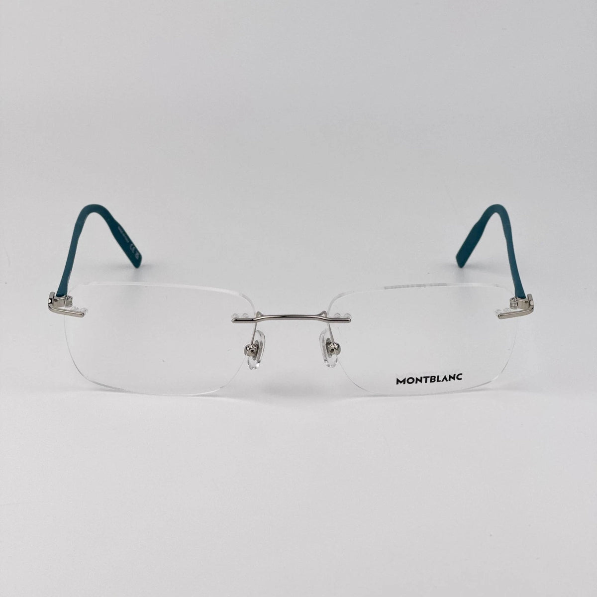 Mont Blanc MB0221O-009-59 eyeglasses in black frame with clear lenses