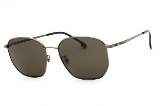 Hugo Boss BOSS 1673/F/SK-0KJ1 IR sunglasses in ruthenium frame with dark grey lenses