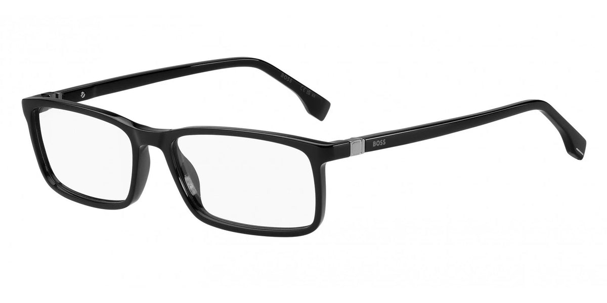 Hugo Boss BOSS1493-284-55 Black Ruthenium Rectangle Eyeglasses 55mm Eyeglasses