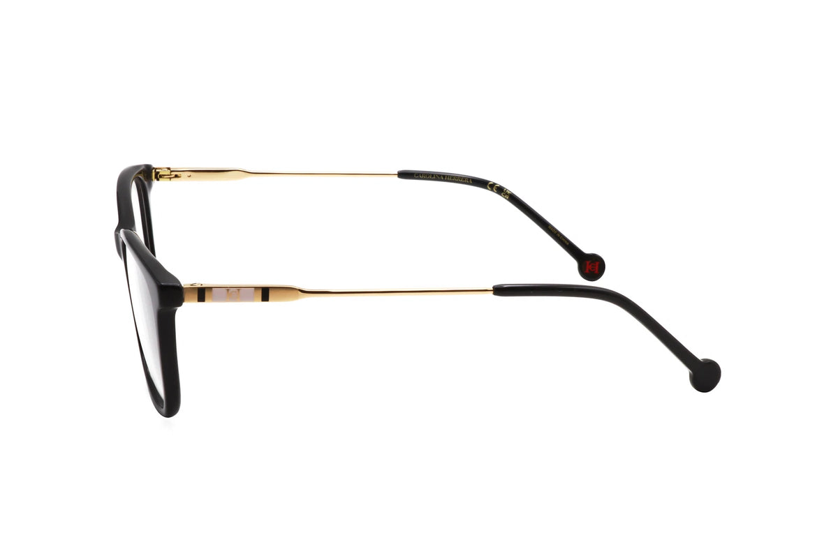 Carolina Herrera HER-0118/G 807 Black Rectangle Eyeglasses 52mm Eyeglasses