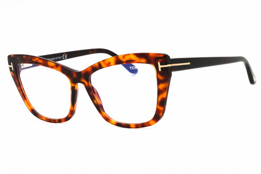 Tom Ford FT5826-B-052 Havana Cat Eye Eyeglasses 55mm Eyeglasses