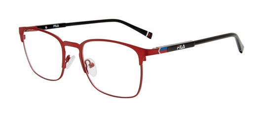 Fila VF9468-Red eyeglasses in red frame with clear lenses