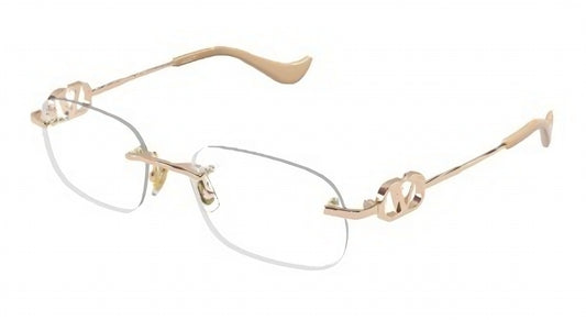 Valentino VG0034o-003 eyeglasses in gold frame with clear lenses