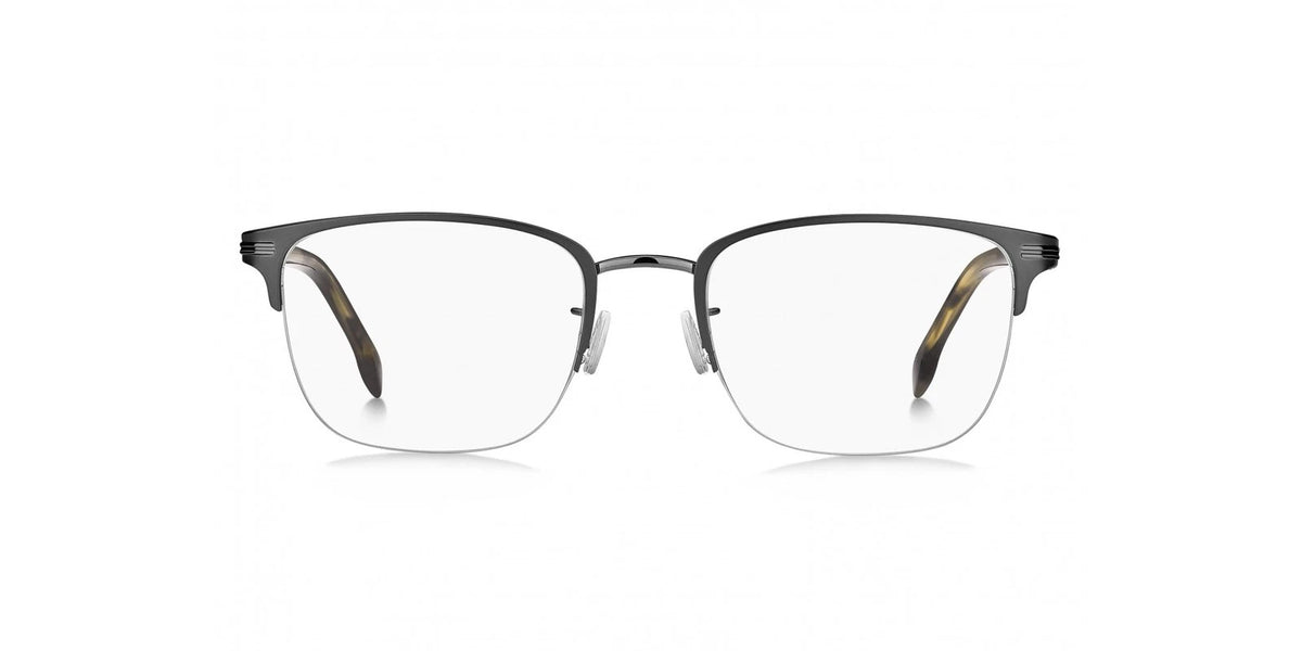 Hugo Boss BOSS1729/G-SVK-55 Matte Ruthenium Black Rectangle Eyeglasses 55mm Eyeglasses