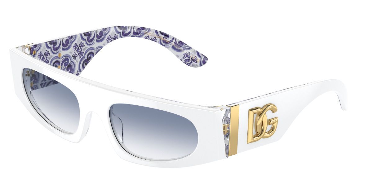 Dolce Gabbana 0DG4411-337119-54 White Full Rim SUNGLASSES 0mm Sunglasses