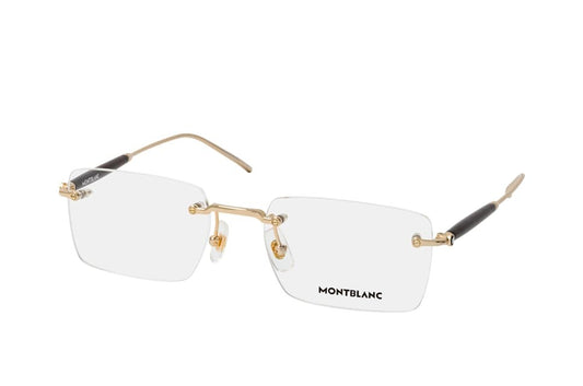 Mont blanc MB0411o-002 Gold Gold  Eyeglasses 55mm