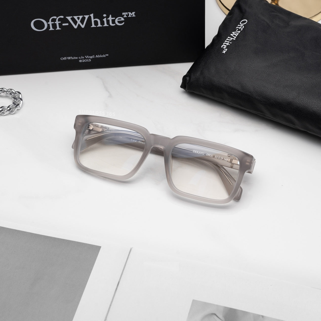 Off-White OERJ070S24PLA0010900 55mm New Eyeglasses