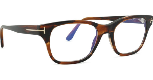 Tom Ford FT6120-B-52056-52 Havana Square  52mm Eyeglasses