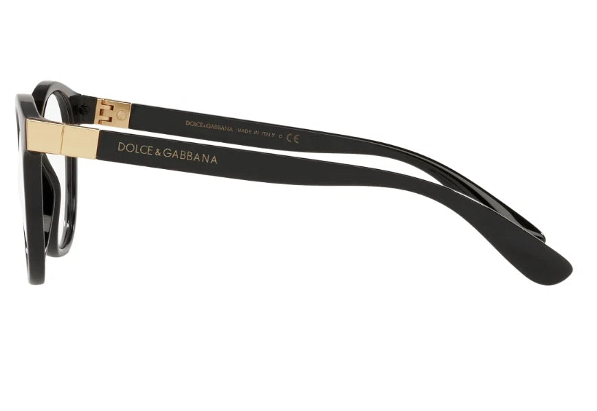 Dolce Gabbana 0DG5075-501-49 Black Sunglasses EYEGLASSES 49mm Eyeglasses