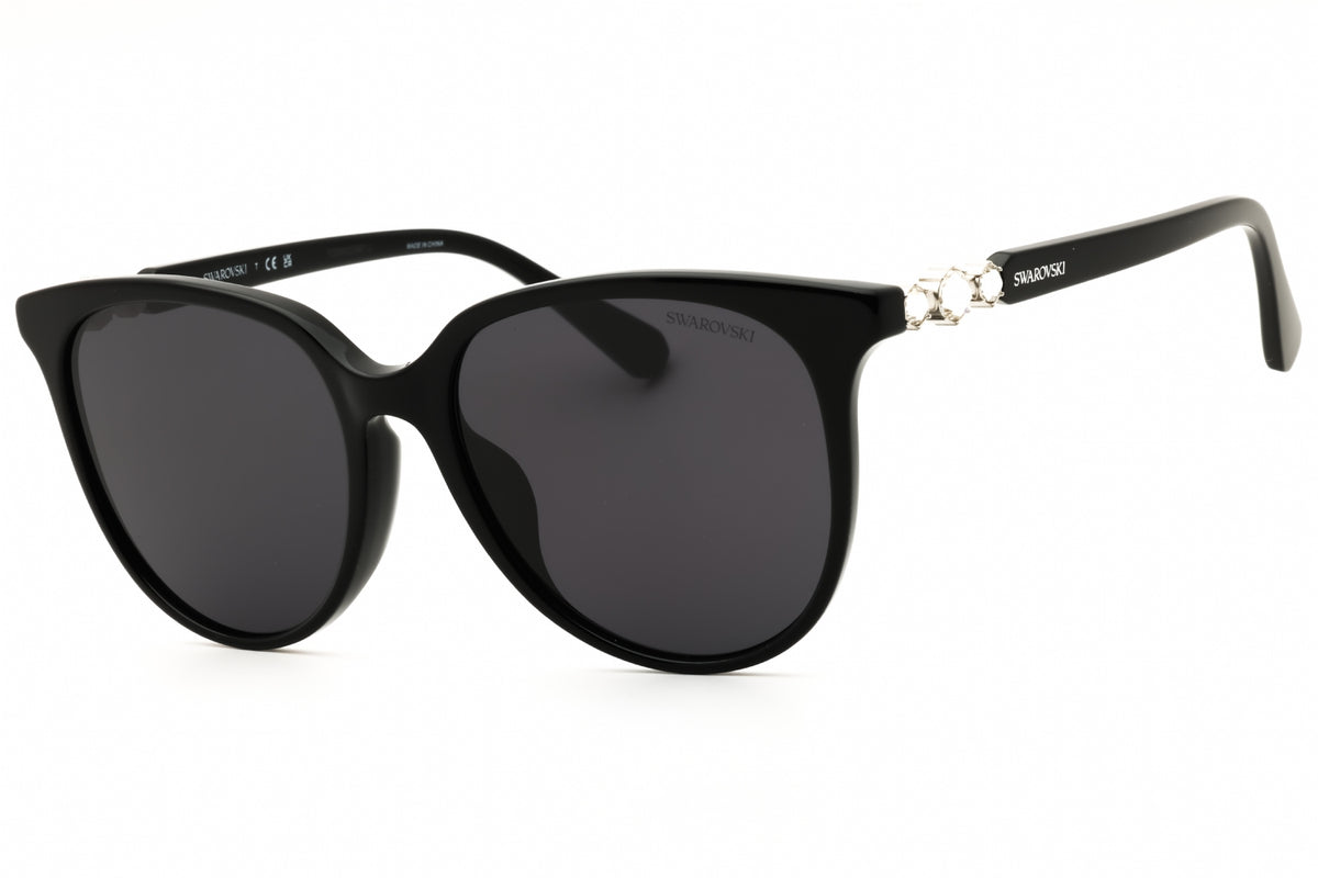 Swarovski SK6023D-100187 Black Round Sunglasses 56mm Sunglasses