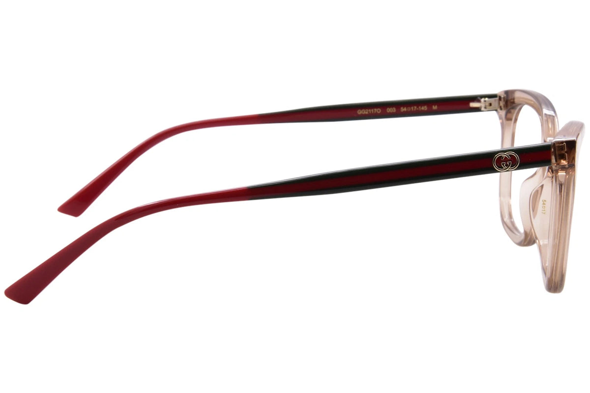 Gucci GG2117O-003 Brown Cat Eye Eyeglasses 54mm Eyeglasses