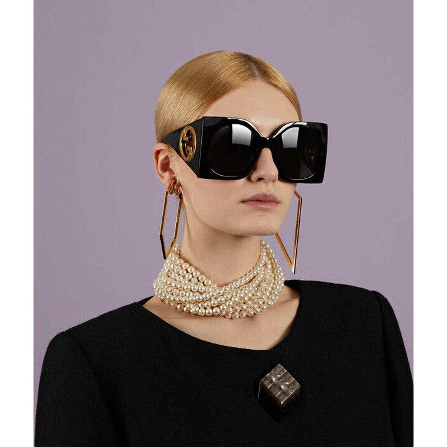 Gucci GG1254S-001-55 55mm New Sunglasses