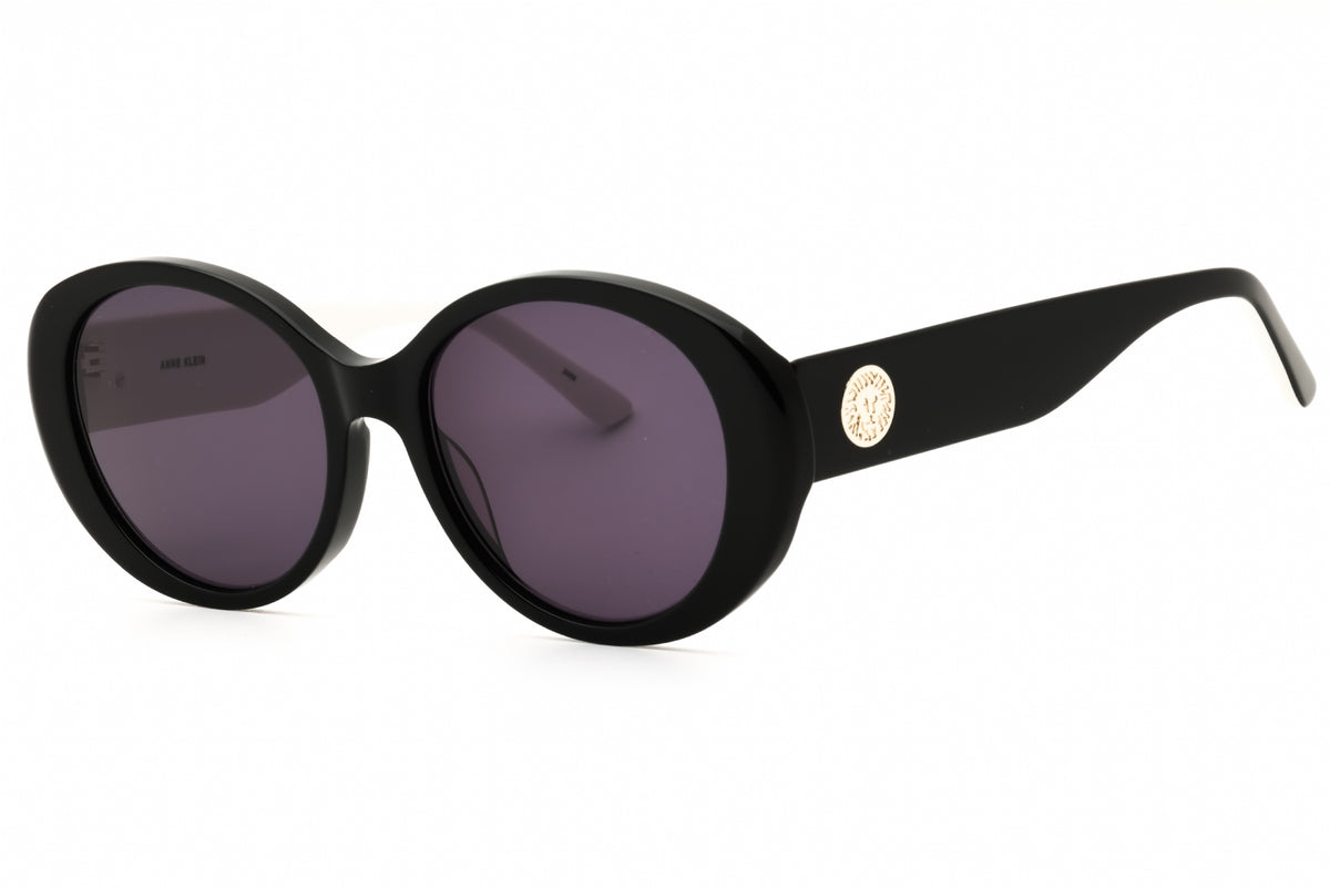 Anne Klein AK7090-001 BLACK Purple Oval Sunglasses 54mm Sunglasses