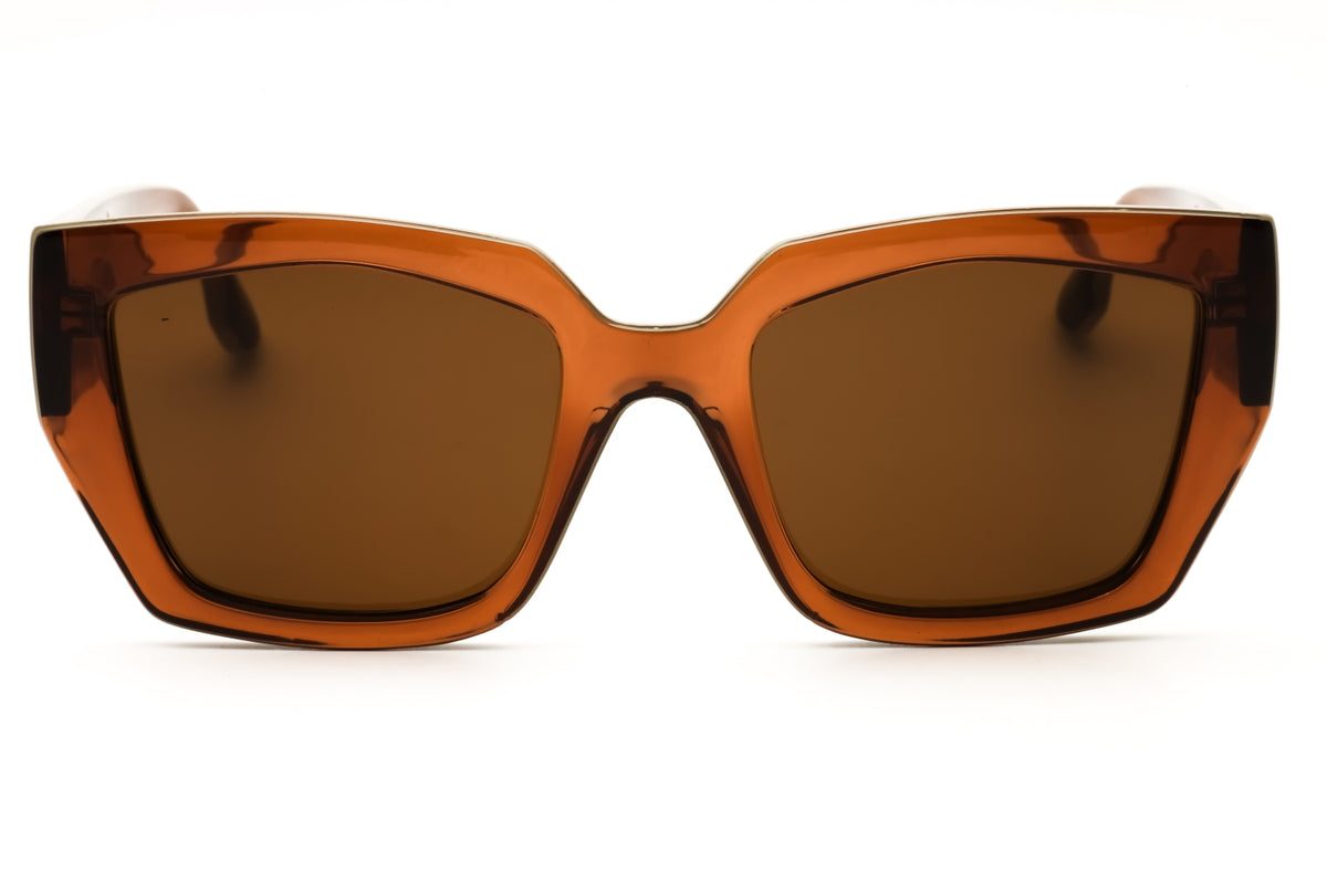KARL LAGERFELD KL6143S-246 LIGHT BROWN Rectangular Sunglasses 53mm Sunglasses