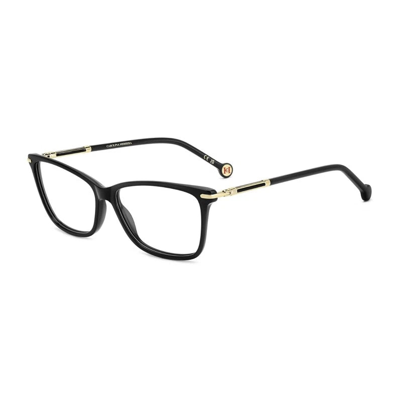 Carolina Herrera HER-0271 807 Black Rectangle Eyeglasses 56mm Eyeglasses
