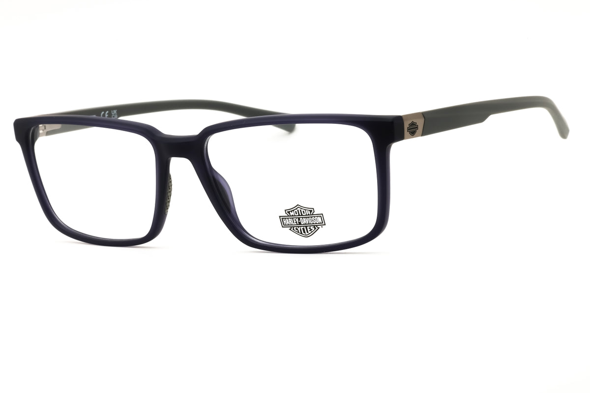 Harley Davidson HD50097-091 matte blue Rectangular Eyeglasses 59mm Eyeglasses