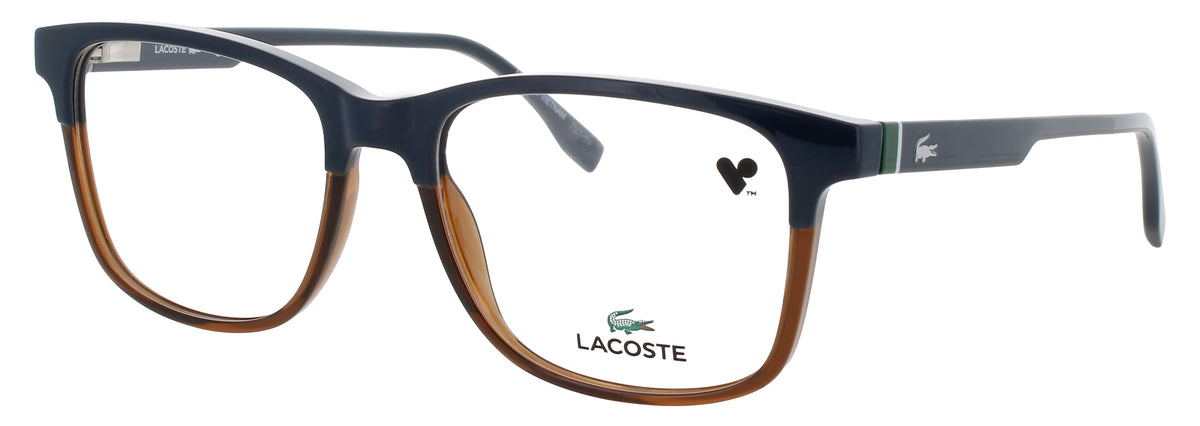 Lacoste L4002-410-54 BLUE / BROWN  Men's Eyeglasses 54mm Eyeglasses