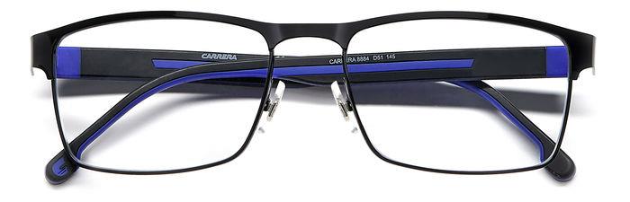 Carrera CARRERA8884-D51-57 Black Blue Rectangle Eyeglasses 57mm Eyeglasses