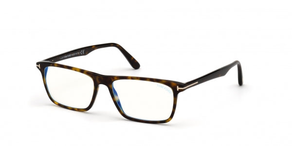 Tom Ford FT5681-B 052 Havana Rectangle Eyeglasses 54mm Eyeglasses