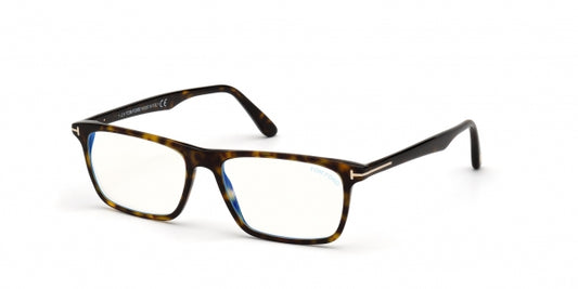 Tom Ford FT5681-B 052 Havana Rectangle Eyeglasses 54mm Eyeglasses