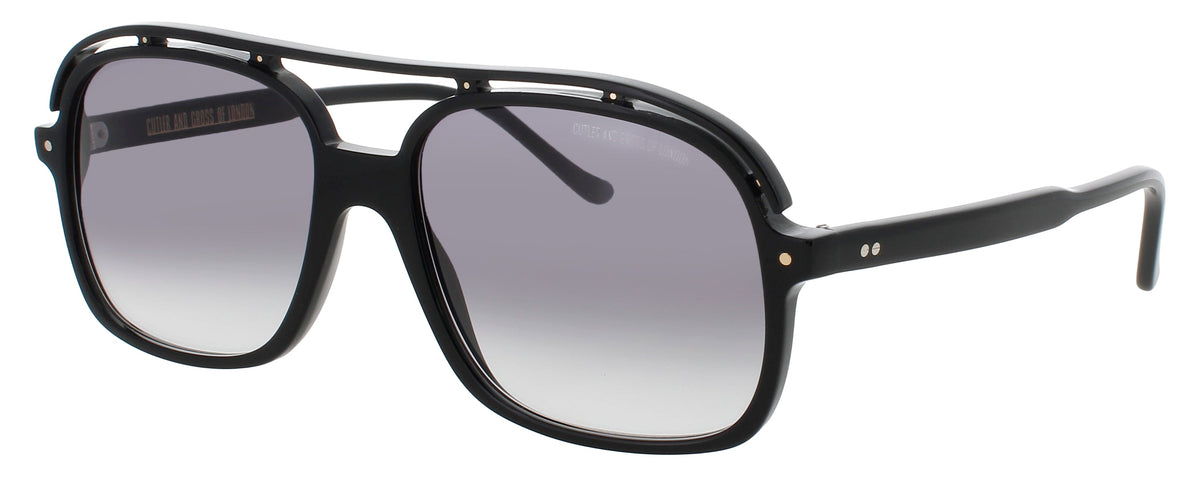 Cutler And Gross CGSN-1376-59-01 BLACK  Women's Sunglasses 59mm Sunglasses