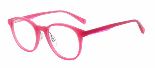 Benetton BEO1007-263 eyeglasses in red/pink frame with clear lenses