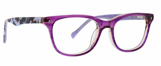 Vera Bradley Merit Plum Pansies 4916 49mm New Eyeglasses