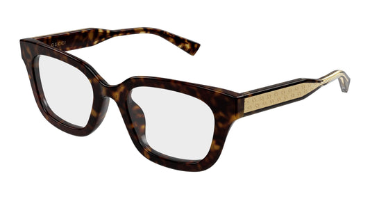 Gucci GG2067oL-006 Havana Square Eyeglasses 52mm
