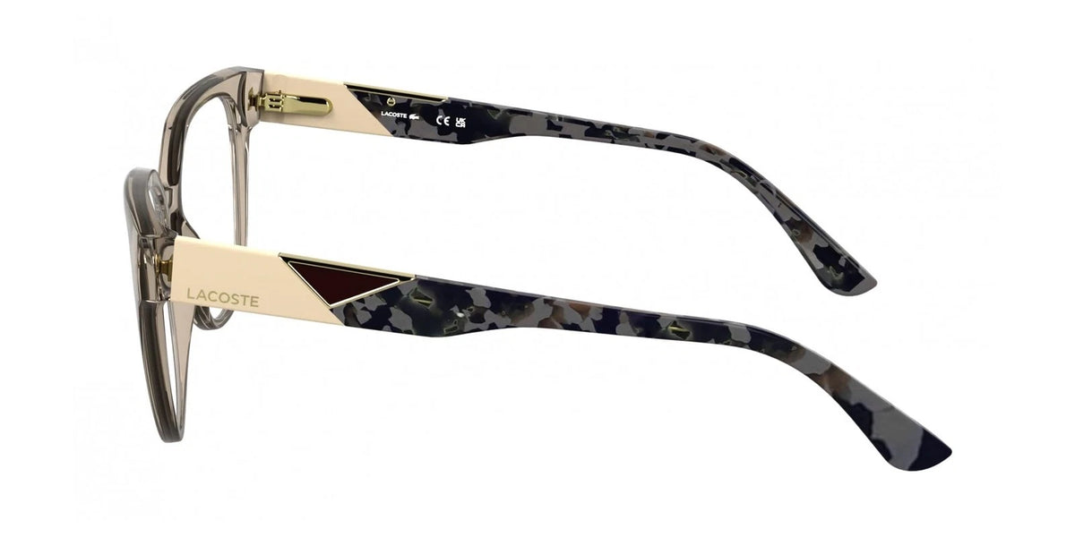 Lacoste L2982N 264 Beige Rectangle Eyeglasses 54mm Eyeglasses